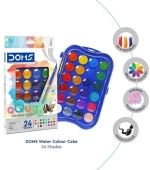 Νερομπογιές Doms Water Colour Cake 23mm 24 χρώματα + 1 πινέλο