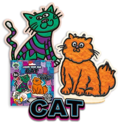 Splat Planet Mess-Free Σετ Χειροτεχνίας με Πηλό "Cats"
