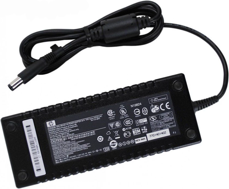 Γνήσιος φορτιστής φορητού υπολογιστή HP Compaq - 19V / 7.1A / 135W - (7.5x0.7x5.0)