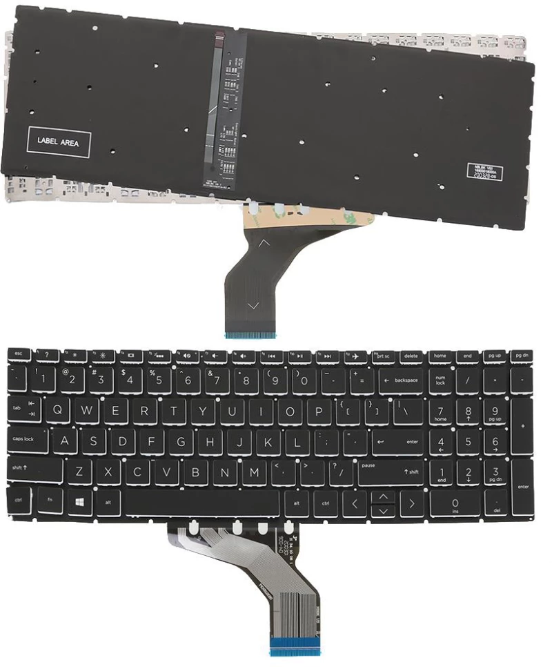 Πληκτρολόγιο HP Pavilion 15-DA 250 255 G7 Gen7 7th Gen, Μαύρο με Backlit, US
