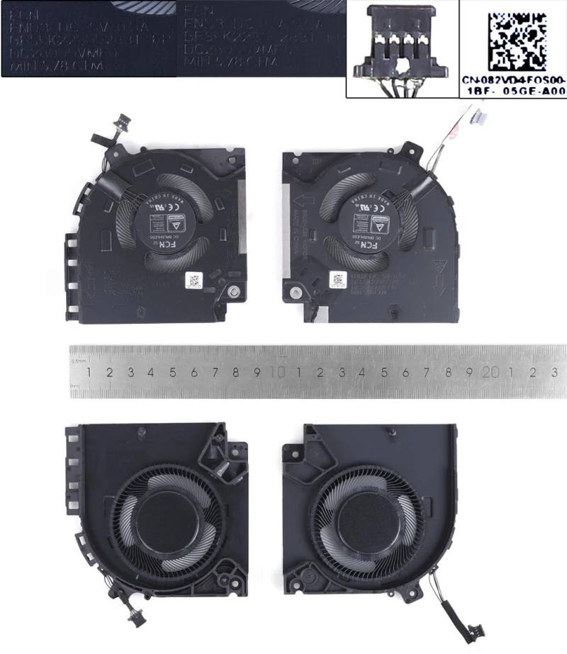 Ανεμιστηράκια για Dell Alienware X15 R1 RTX30 (Αριστερά + σωστά)