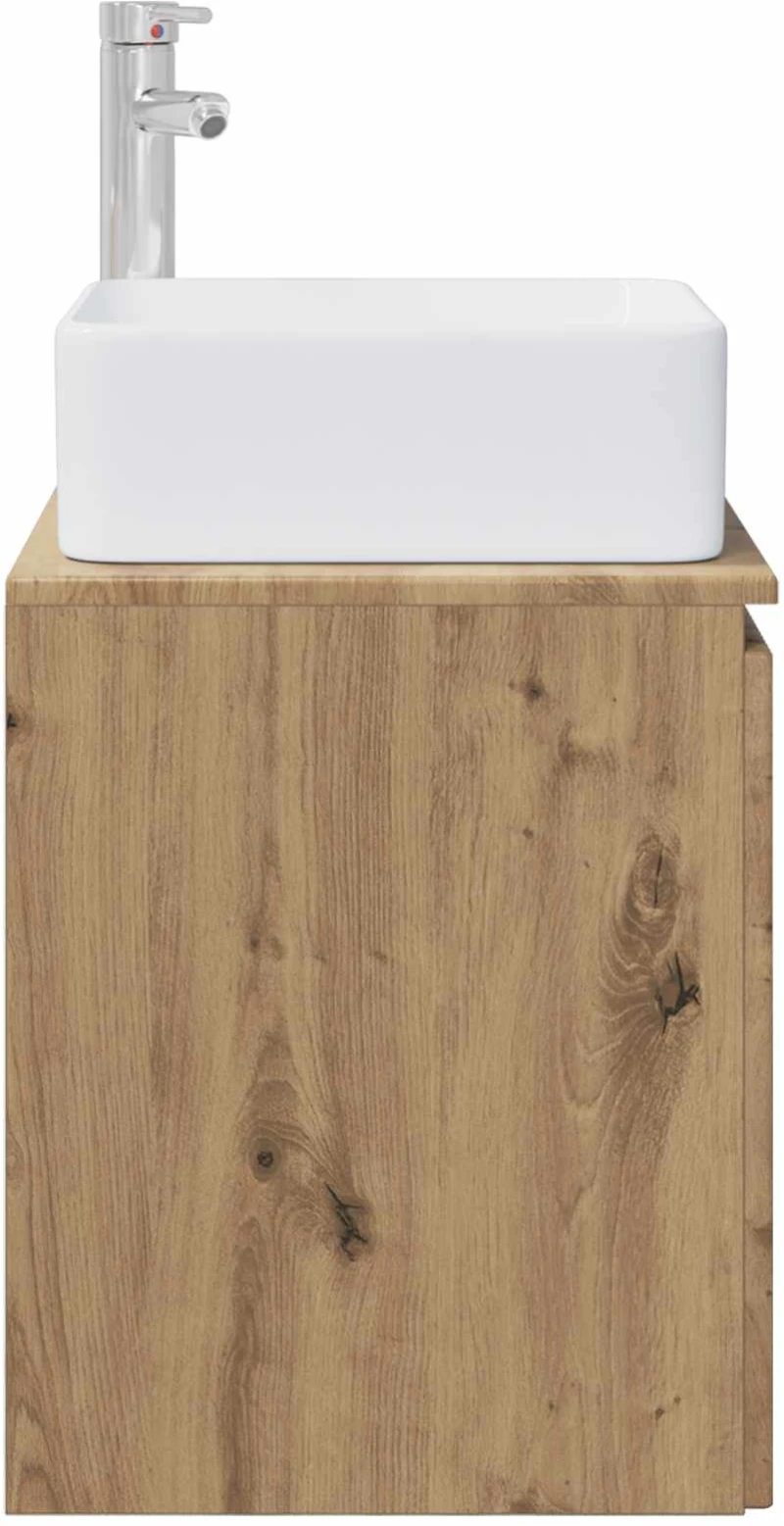 vidaXL Επιτοίχια Λεκάνη Έπιπλο Artisan Δρυς 53 x 35 x 63 εκ