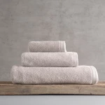 Πετσέτες Essence (Σετ 3τμχ) Beige Ρυθμός Σετ Πετσέτες 70x140cm 100% Βαμβάκι