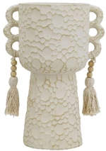 Βάζο Antique 460279 20x14x27cm Beige Artekko Τσιμέντο