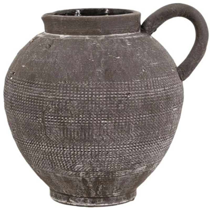 Βάζο Antique C8510 20,3x17,2x19,2cm Black Artekko Κεραμικό