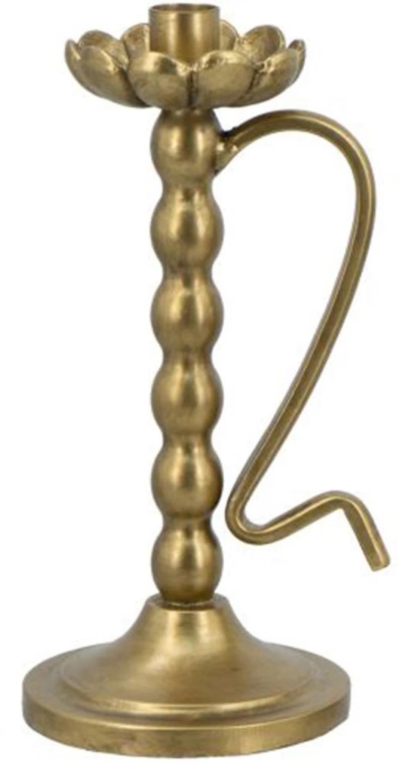 Κηροπήγιο Solis D8622 13,5x11x24,5cm Gold Artekko Μέταλλο