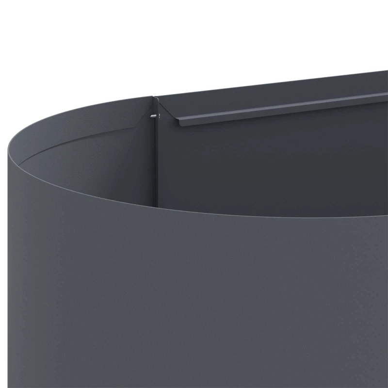 vidaXL Υψωμένο Κρεβάτι Κήπου Ανθρακί 120 x 40 x 40 εκ