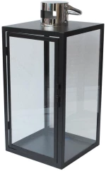 Φανάρι 00.07.77008 21x21x46cm Black Μέταλλο