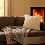 Κουβέρτα sherpa fleece γκρι 150x200εκ.