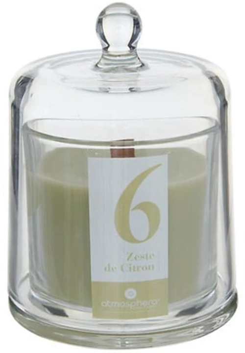 Αρωματικό Κερί Σε Δοχείο Lemon 07.214801F 10,8x14cm 240gr Clear-Olive Κερί