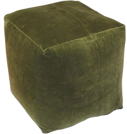 Πουφ Βελούδινο 00.02.23180 45x45x45cm Green