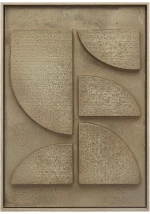 Πίνακας 3D σε καμβά μπεζ PVC/MDF 50x70cm Espiel FAL455