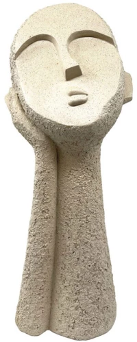 Διακοσμητική Φιγούρα Mood 034267 18x18x45cm Beige Πολυρεσίνη