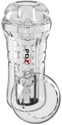 PDX ELITE - VIEWTUBE PLUS SEE-THRU EZ-GRIP TRANSPARENT STROKER 21 CM