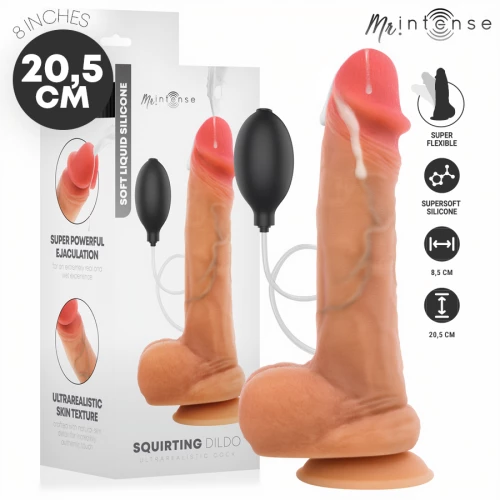 MR INTENSE - DANNY ULTRA-REALISTIC SQUIRTING COCK WITH TESTICLES 20.5 CM -Ã'- 4 CM