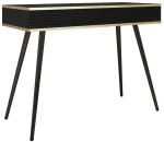 Κονσόλα Oro P_ORO_T102_MDF_Cz_BL 102x50x80cm Anthracite-Black