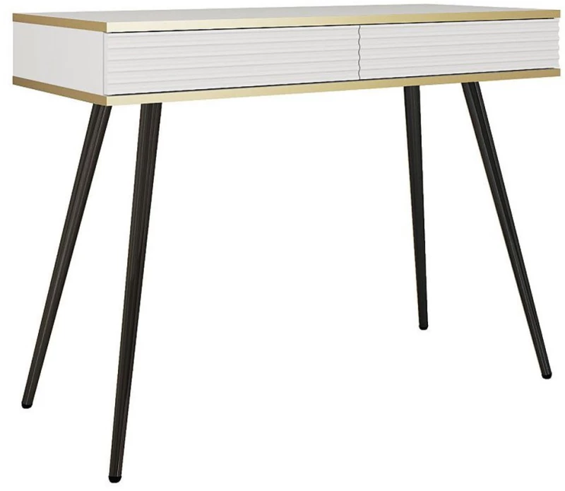 Κονσόλα Oro P_ORO_T102_MDF_W_BL 102x50x80cm White-Black-Gold
