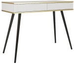 Κονσόλα Oro P_ORO_T102_MDF_W_BL 102x50x80cm White-Black-Gold