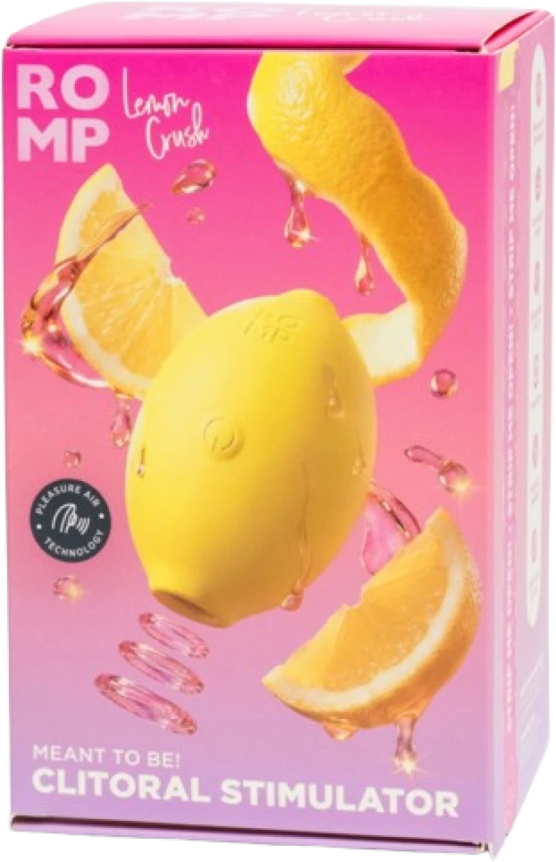 ROMP - LEMON CRUSH PLEASURE AIR CLITORAL STIMULATOR YELLOW