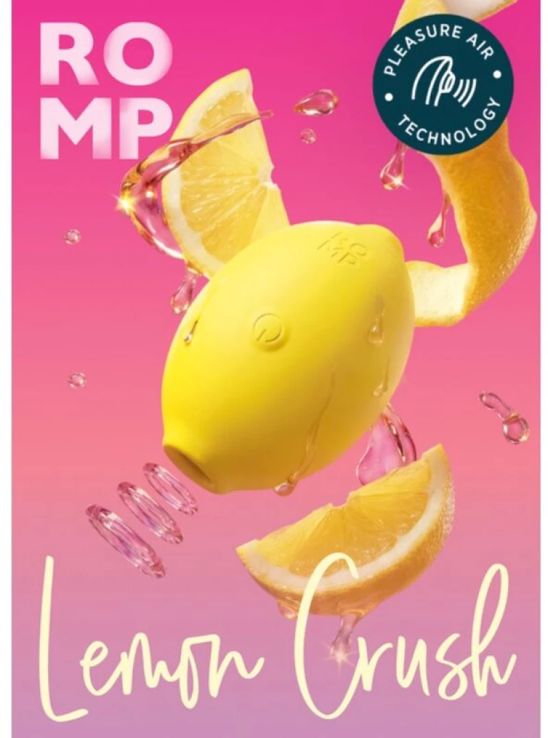 ROMP - LEMON CRUSH PLEASURE AIR CLITORAL STIMULATOR YELLOW