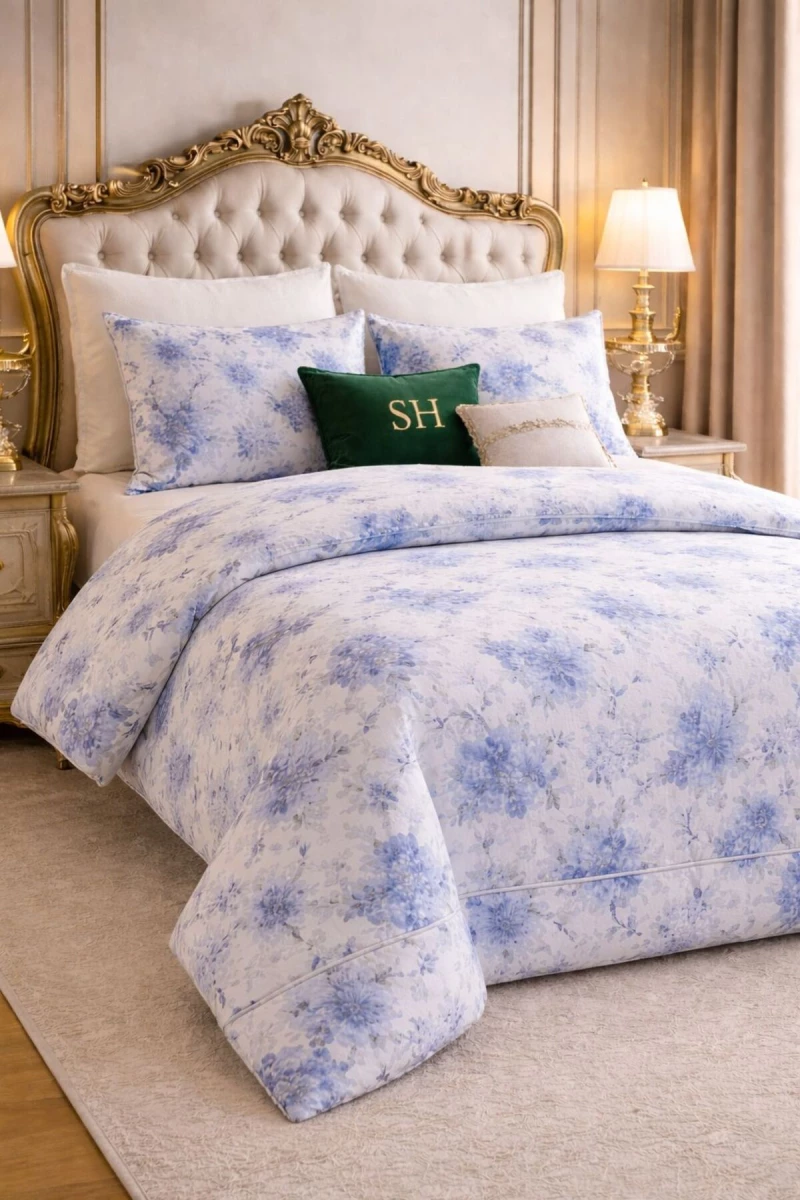 Stewehome Σετ παπλωματοθήκης διπλού κρεβατιού με σεντόνι και 2 μαξιλαροθήκες