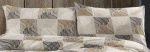 Μαξιλαροθήκη Εμπριμέ Κλεοπάτρα 609 50X70 Beige-Black 70/30 Cott/Pol