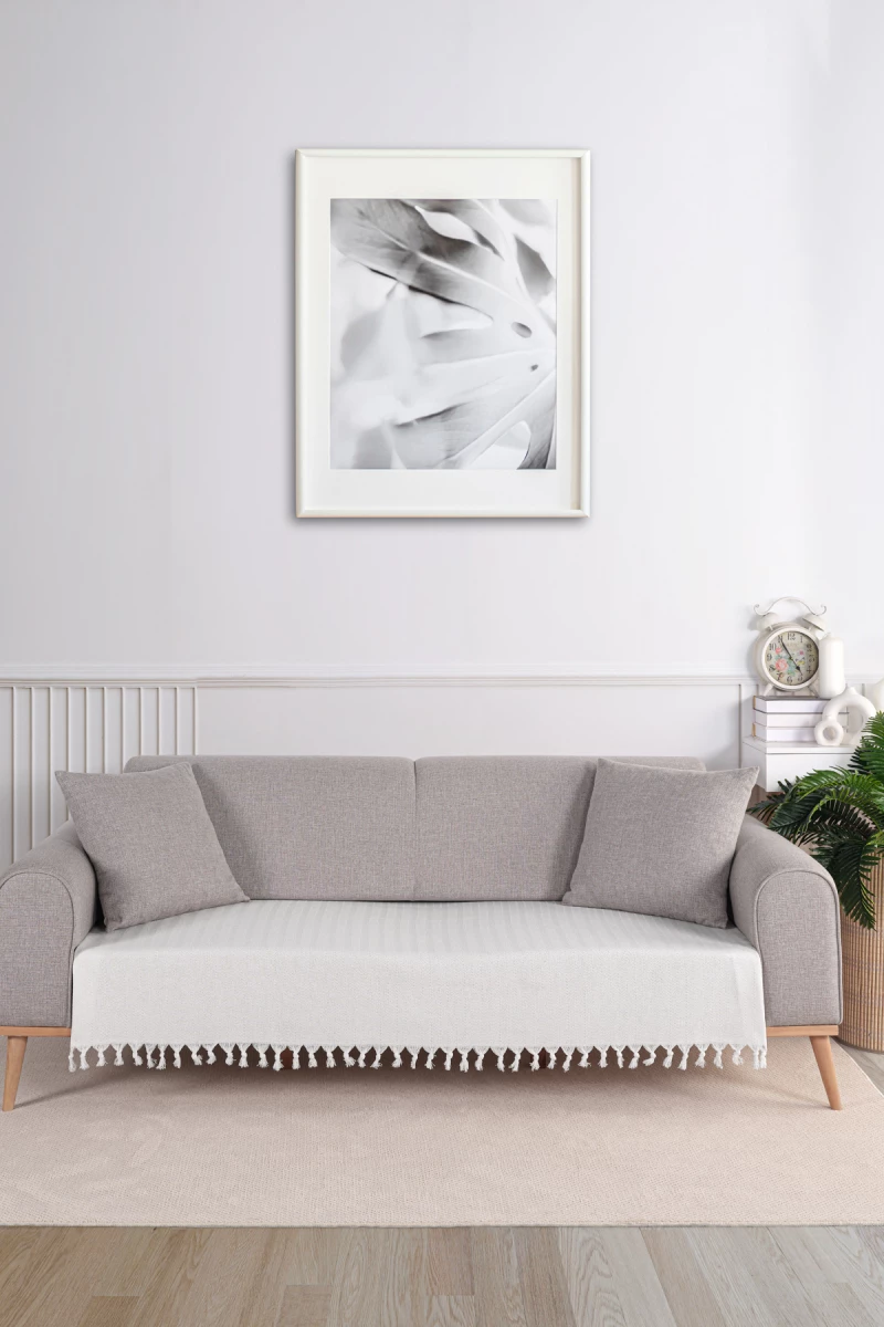 Stewehome Κάλυμμα καναπέ από βαμβάκι με σχέδιο patchwork 100x200 cm