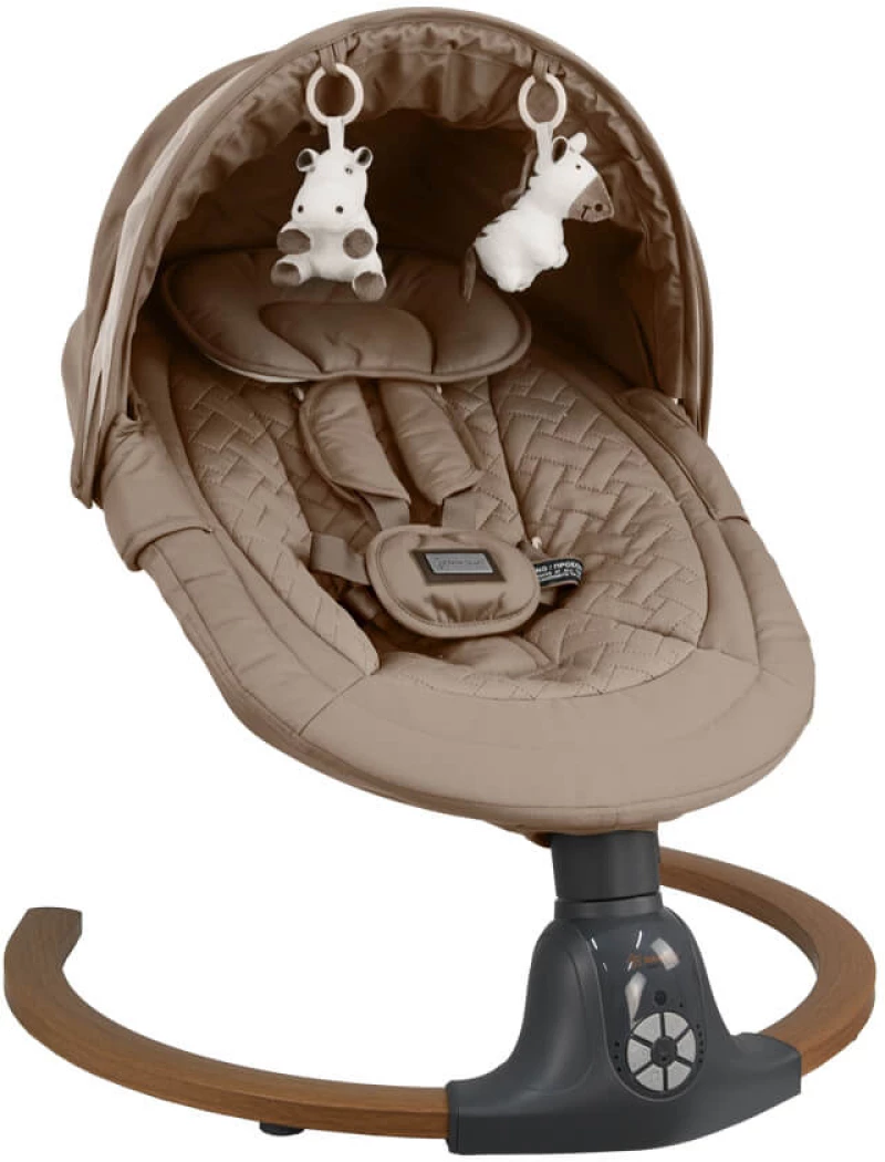 Bebe stars Κούνια Ηλεκτρική Fluffy Natural Beige 257-182
