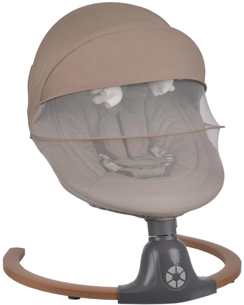 Bebe stars Κούνια Ηλεκτρική Fluffy Natural Beige 257-182