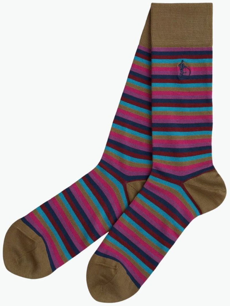 Ανδρικές Κάλτσες London Sock Co Camel Stripe Socks