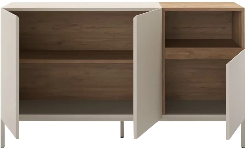 Μπουφές Cailin Megapap χρώμα sandstone - sepet oak 140x41,8x80εκ.