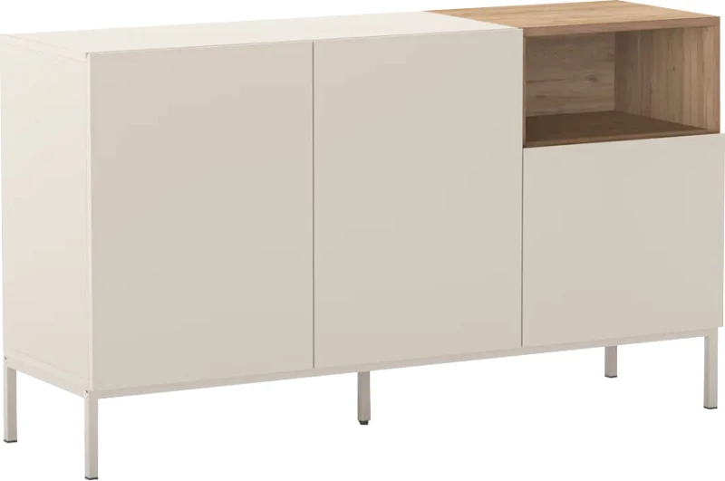 Μπουφές Cailin Megapap χρώμα sandstone - sepet oak 140x41,8x80εκ.