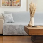 Ριχτάρι Βαμβακερό Τετραθέσιο Κύκλοι Borea Home Textiles - Εκρού