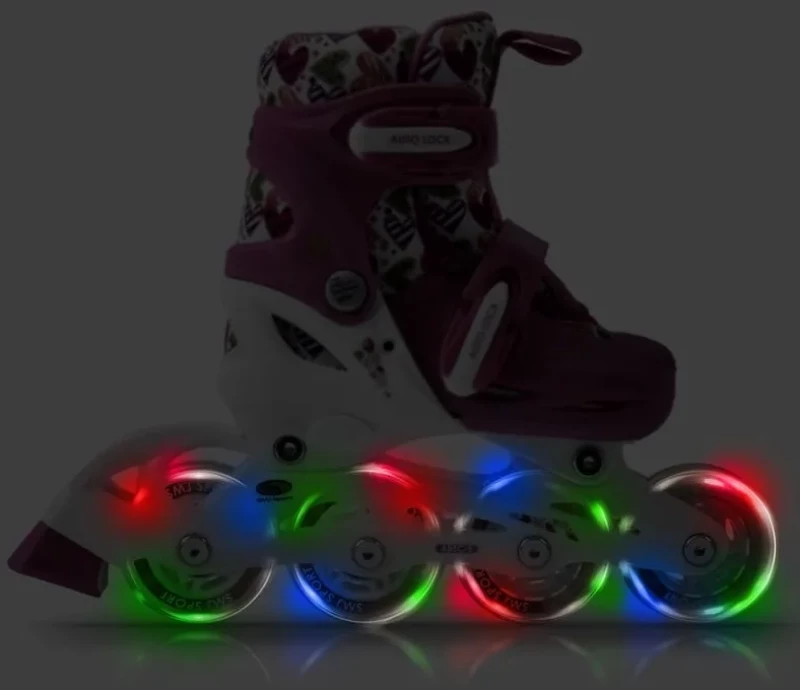 Rollers Skates adjustable Smj sport Combo Hearts 3in1 Led Jr HS-TNK-000011510