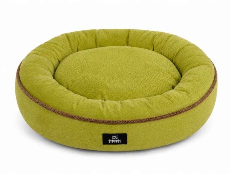 Limit Lace Στρογγυλό Κρεβάτι Σκύλου & Γάτας Lime Green 50x50cm