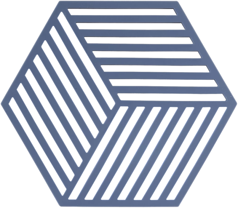 Zone Denmark Σουπλά Για Ζεστά Σκεύη Σιλικόνης 16x14 - Hexagon Denim