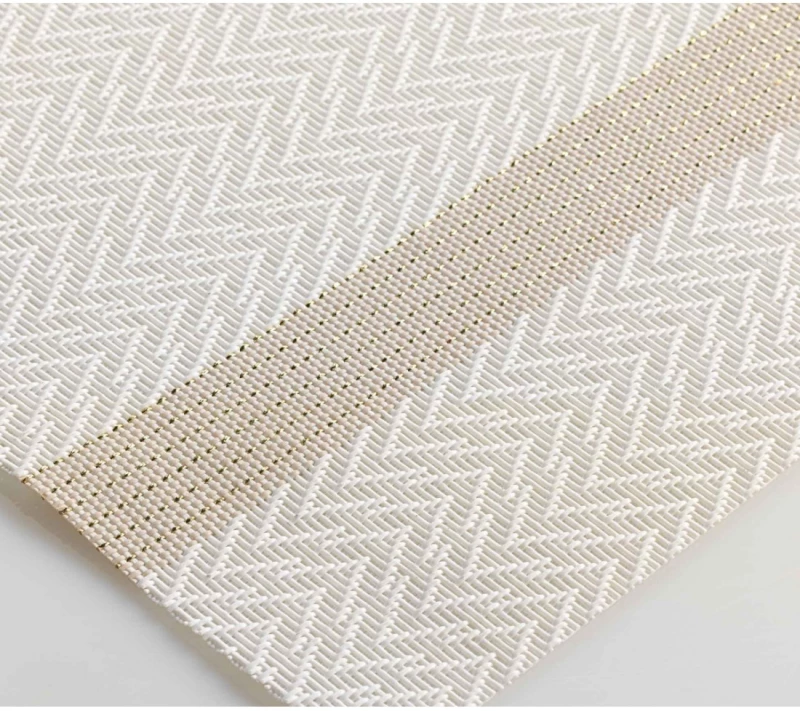 Σουπλά λευκό/χρυσό PVC 30x45cm