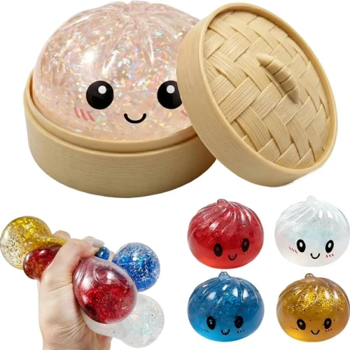 Glitter Squishy Dumpling (Διάφορα Σχέδια) 1τμχ 10774