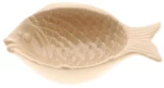 Μπωλ κεραμικό ψάρι μπεζ 16,5x9,5x5cm
