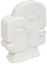 Διακοσμητικό ανθρωπ.κεφάλια λευκά 18,5x7x26cm