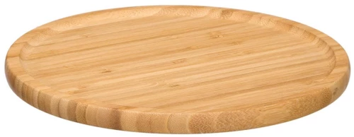 Πιάτο στρογγυλό bamboo φυσικό Φ26cm