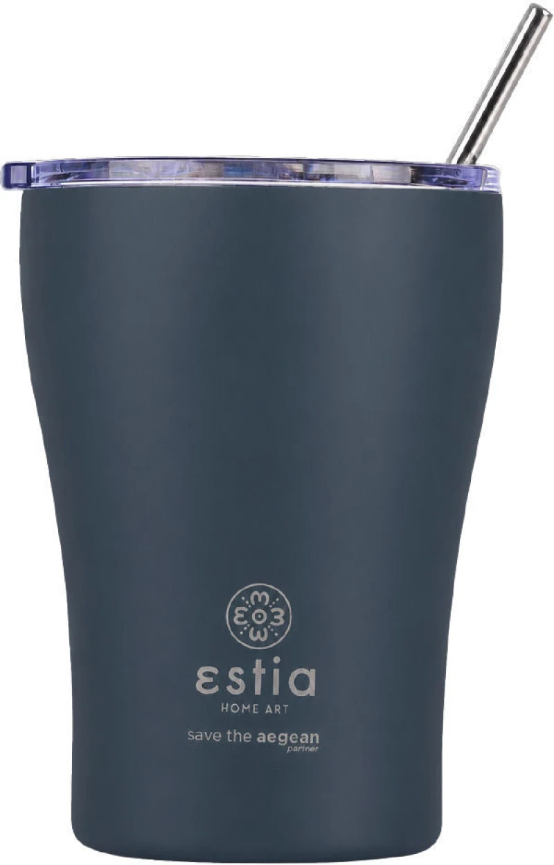 ESTIA ΘΕΡΜΟΣ COFFEE MUG SAVE THE AEGEAN 350ml INDIGO