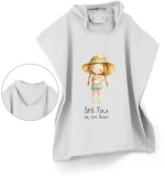 Πόντσο Θαλάσσης Sea you Girl 60×60 Βαμβακερό Borea