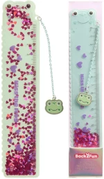 Υποδεκάμετρο Fancy Miquelrius B2F Blister 15cm Glitter Βατραχάκι MR13341