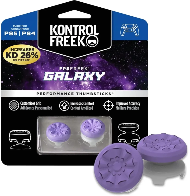 KontrolFreek FPS Freek Galaxy για PS5 & PS4 - Performance Thumbsticks Υψηλής Ακρίβειας Μωβ