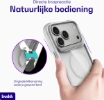 Θήκη iPhone 17 Pro Max Buddi Hybrid Σκληρή Διάφανη με MagSafe - Matched Silver (8719246597374)
