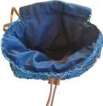 Backpack πλεκτή τσάντα Petrol