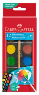 Νερομπογιές Faber Castell 12 χρωμάτων 125017