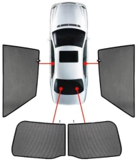 CarShades - ΚΟΥΡΤΙΝΑΚΙΑ  CAR SHADES ΓΙΑ OPEL AGILA 5D 08-15 - 4 ΤΕΜ. (PVC.VAU-AGIL-5-B)