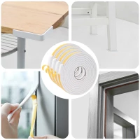 vidaXL Αυτοκόλλητη ταινία αφρού 4 pcs Λευκό 15mm x 5m Χ foam CR